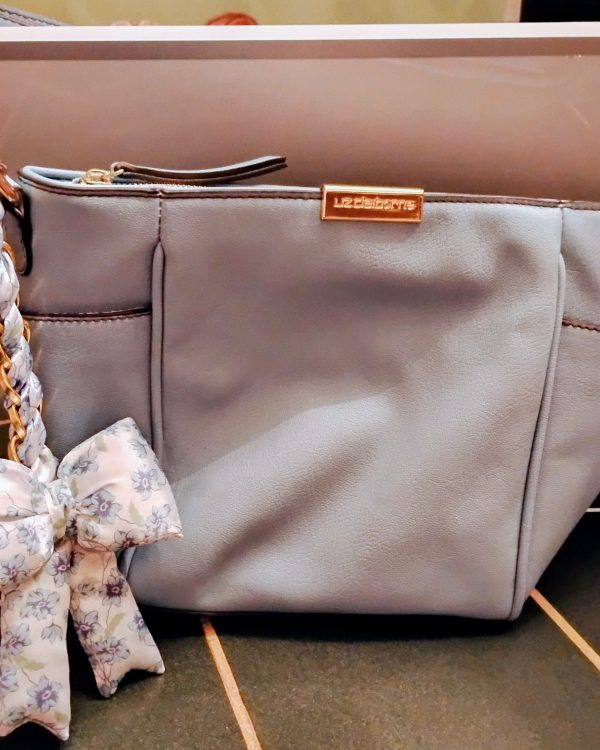 Curated Box FEATURING a Baby Blue LIZ CLAIBORNE HANDBAG +20 items